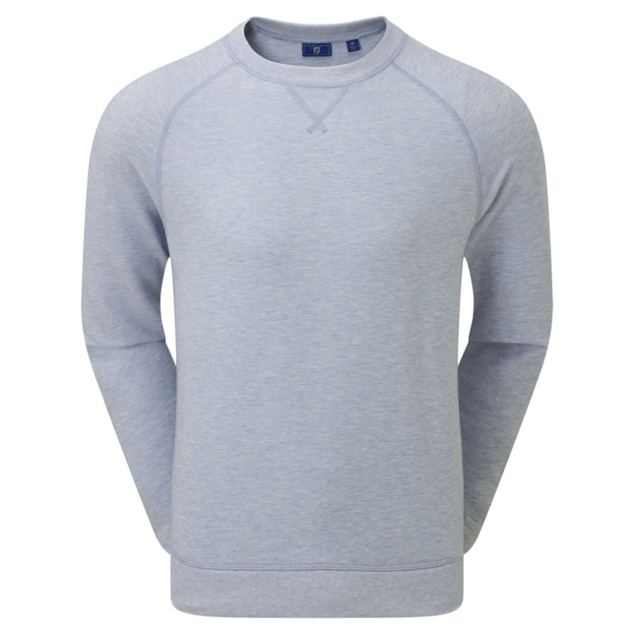 Footjoy CA Grey French Terry Crew Neck Sweater