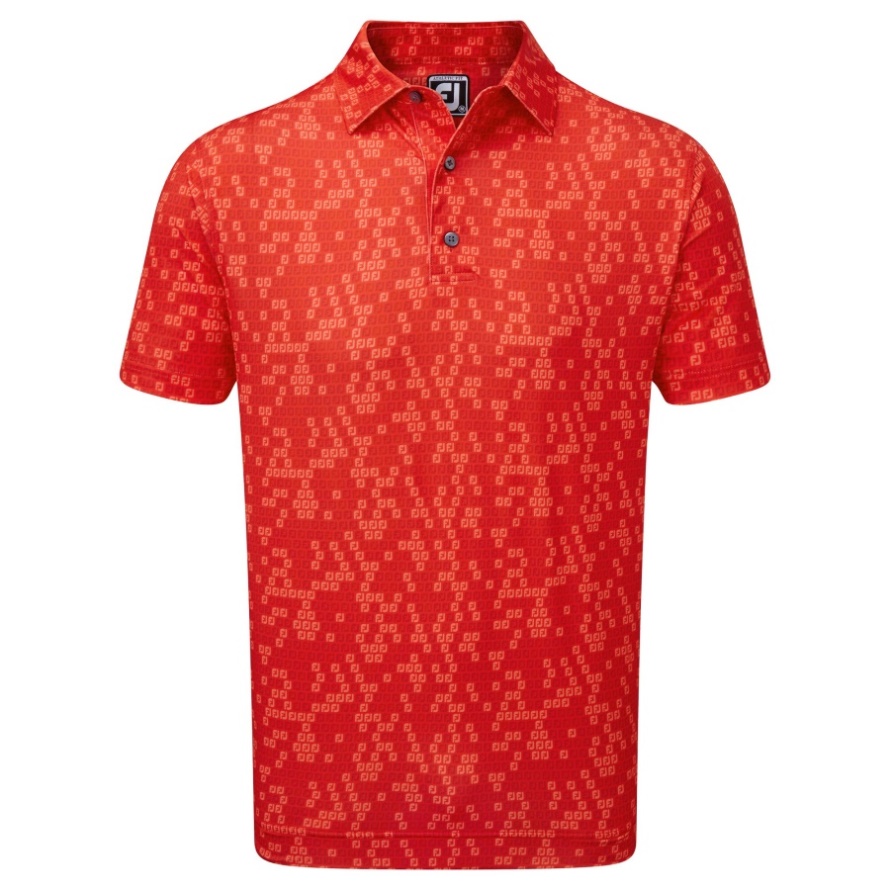 Red Digital Camo FJ Print Lisle Footjoy CA