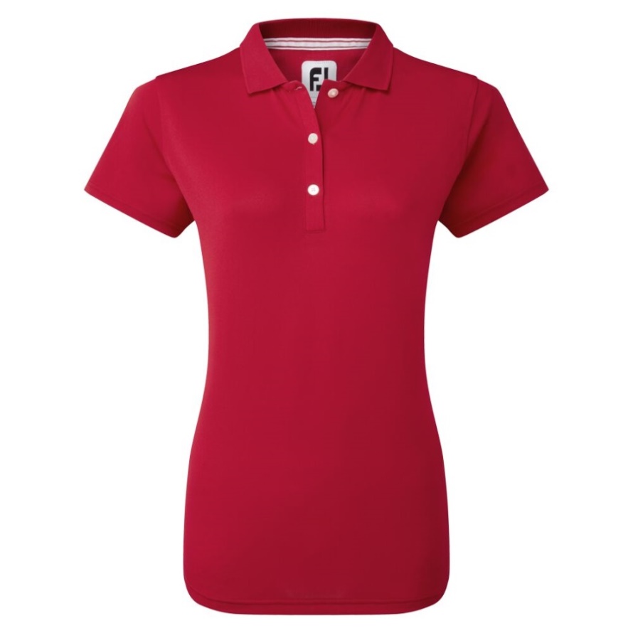 Red Footjoy CA Stretch Pique Solid