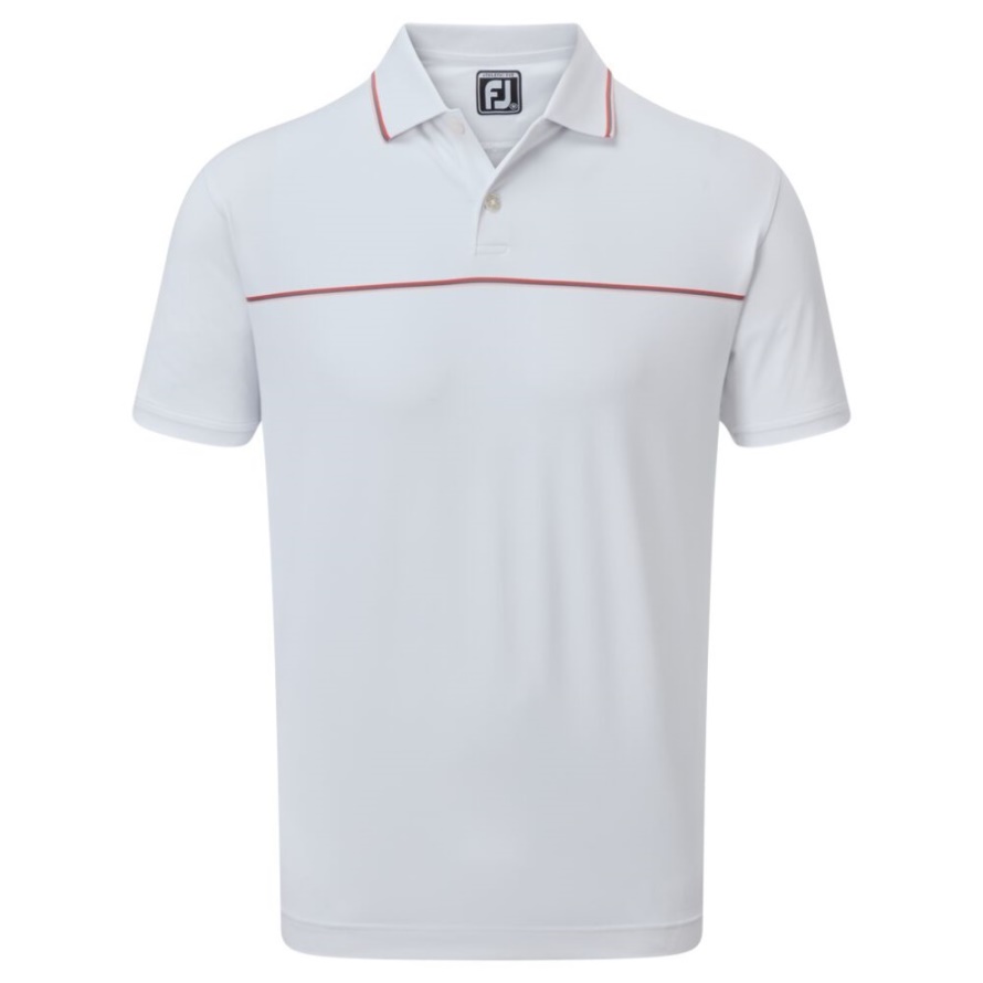 Footjoy CA White Small Details Pique