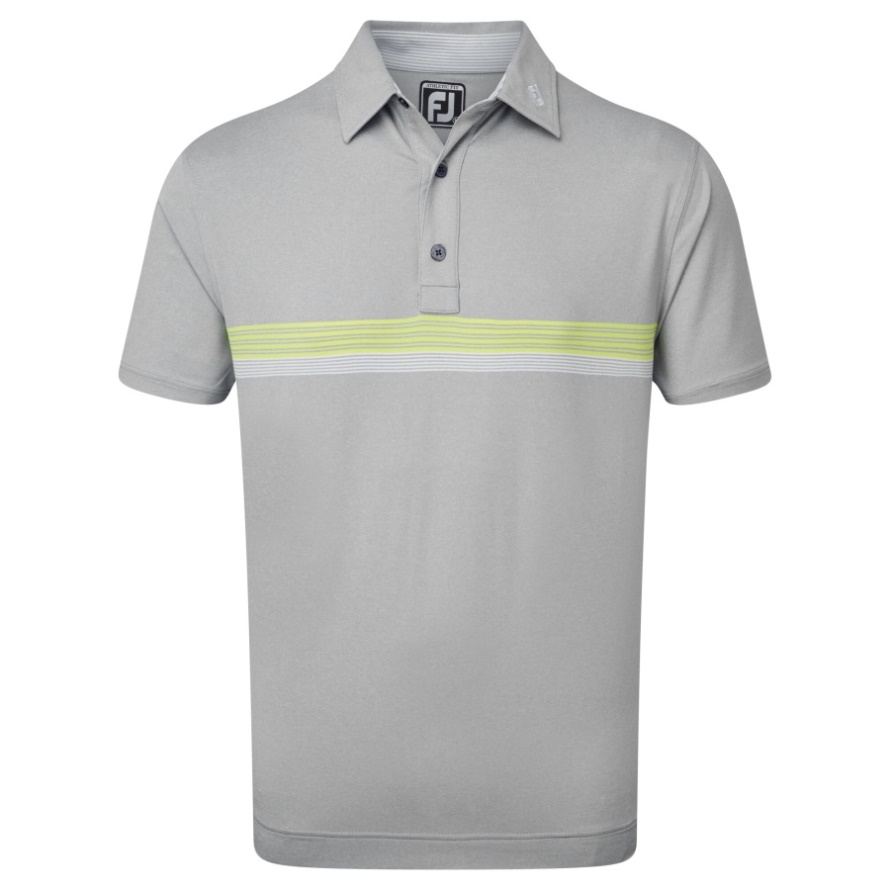 Lisle Engineered Chestband Footjoy CA Heather Grey-Lime-White