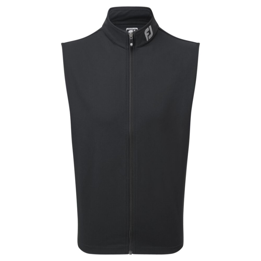 Footjoy CA Black Full-Zip Knit Vest