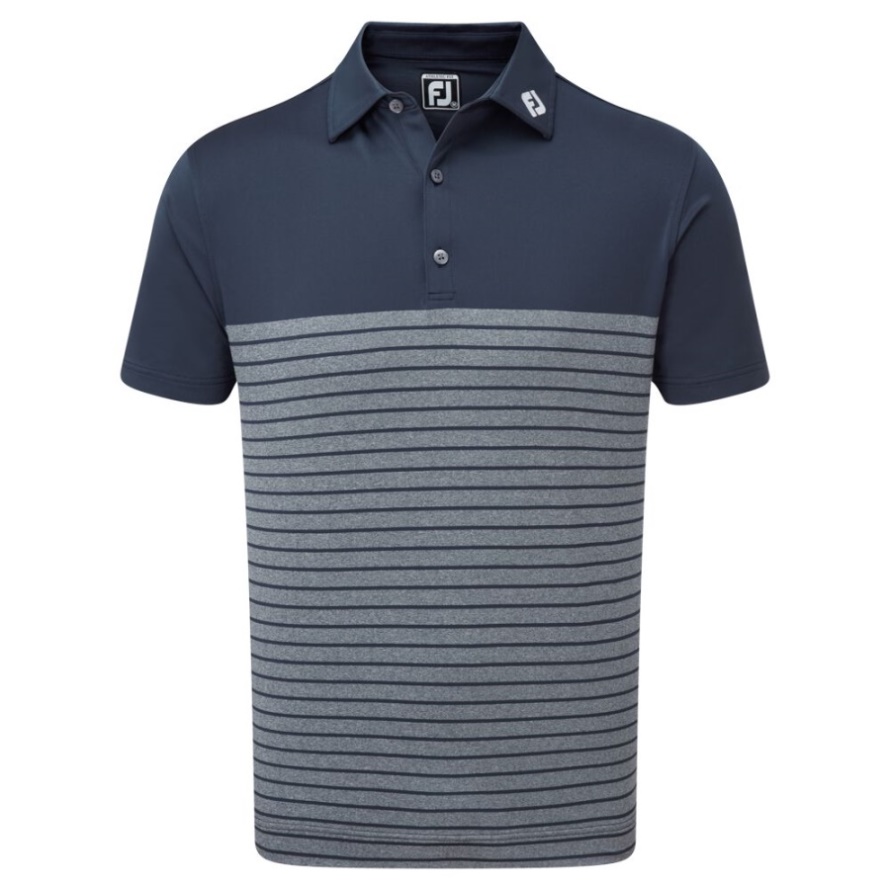 Engineered Heather Stripe Lisle Navy Footjoy CA