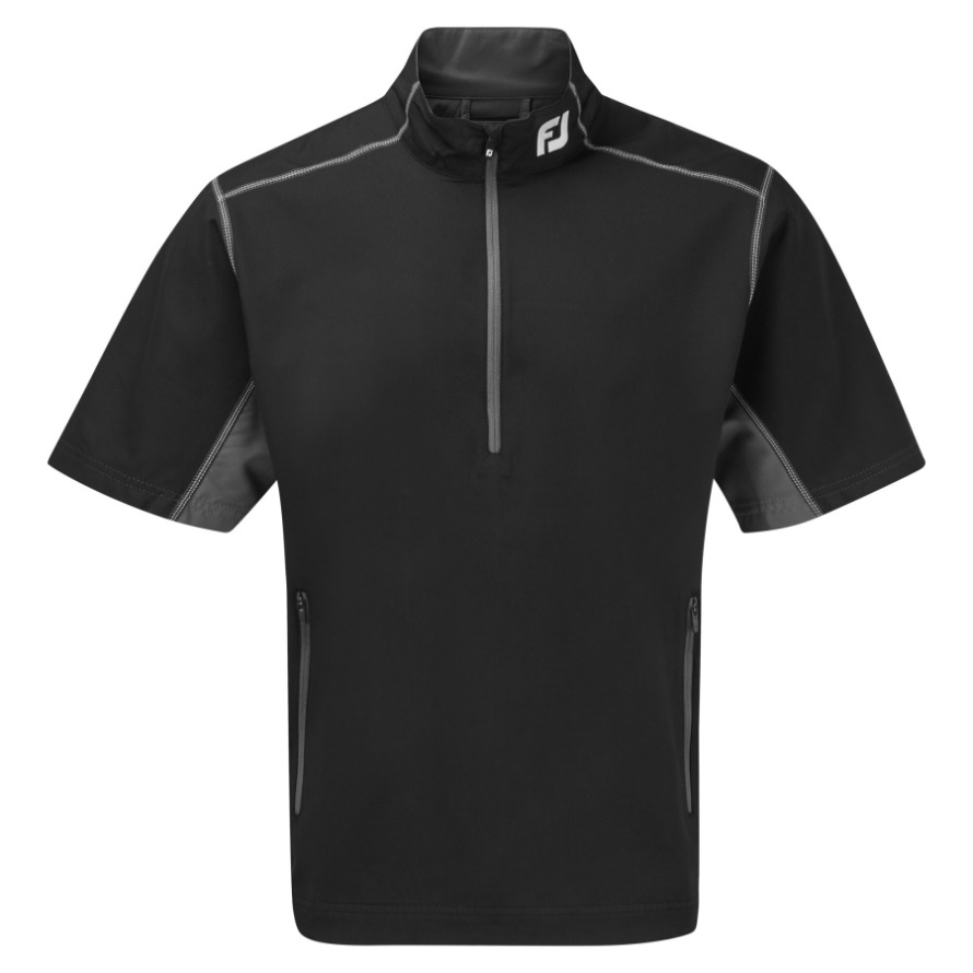 FJ Half-Zip S-S Windshirt Black-Charcoal Footjoy CA