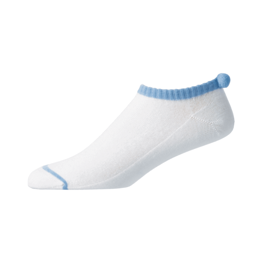 ProDry Lightweight Pom Pom Women Footjoy CA White-Light Blue