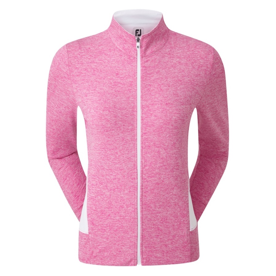 Rose-White Footjoy CA Women's Full-Zip Knit Mid-Layer