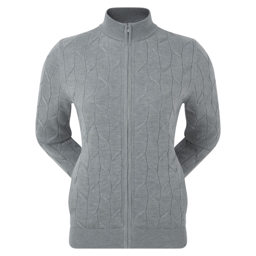 Women's Full-Zip Lined Pullover Grey Footjoy CA