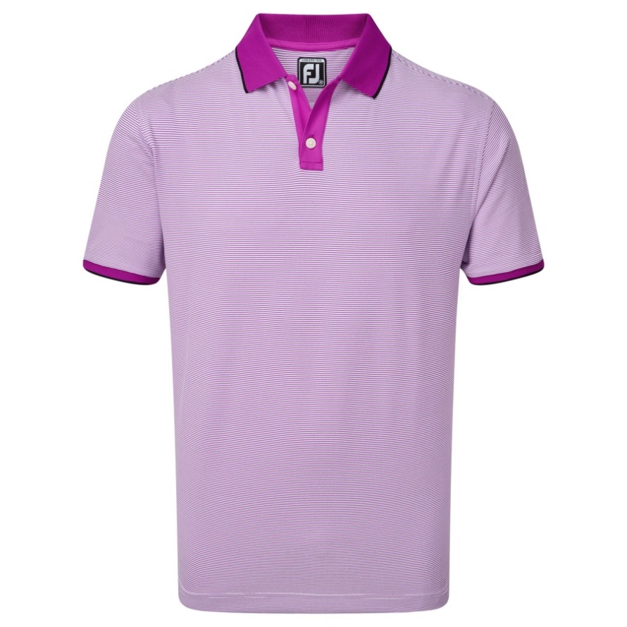 Pique Ministripe Mulberry-White Footjoy CA