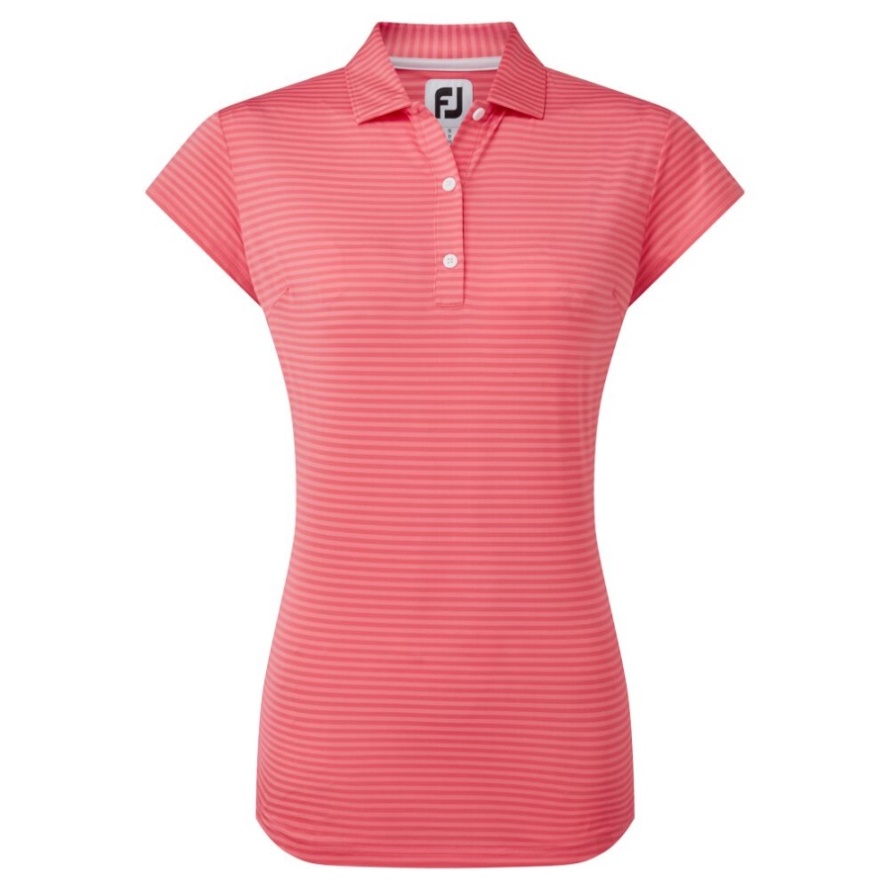 Tonal Stripe Lisle Footjoy CA Bright Coral