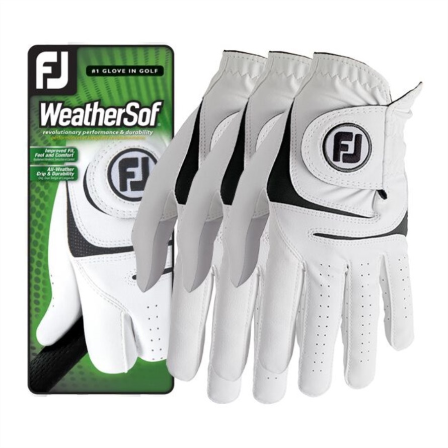 White WeatherSof 3-Pack Footjoy CA